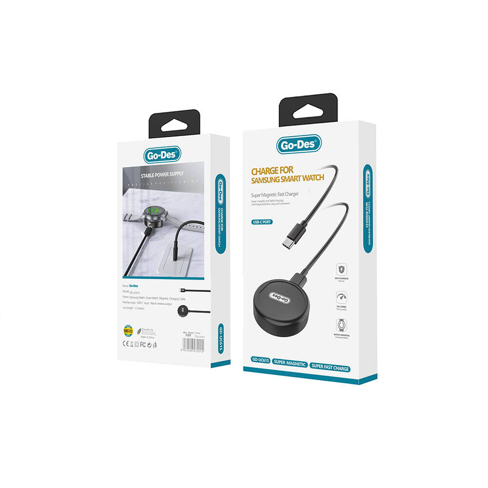 Go-Des GD-UC615 Galaxy Watch Akıllı Saat Magnetik Wireless Şarj Aleti - 2 Go-Des GD-UC615 Galaxy Watch Akıllı Saat Magnetik Wireless Şarj Aleti - 2